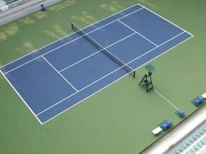 Super silicon the PU badminton courts ground
